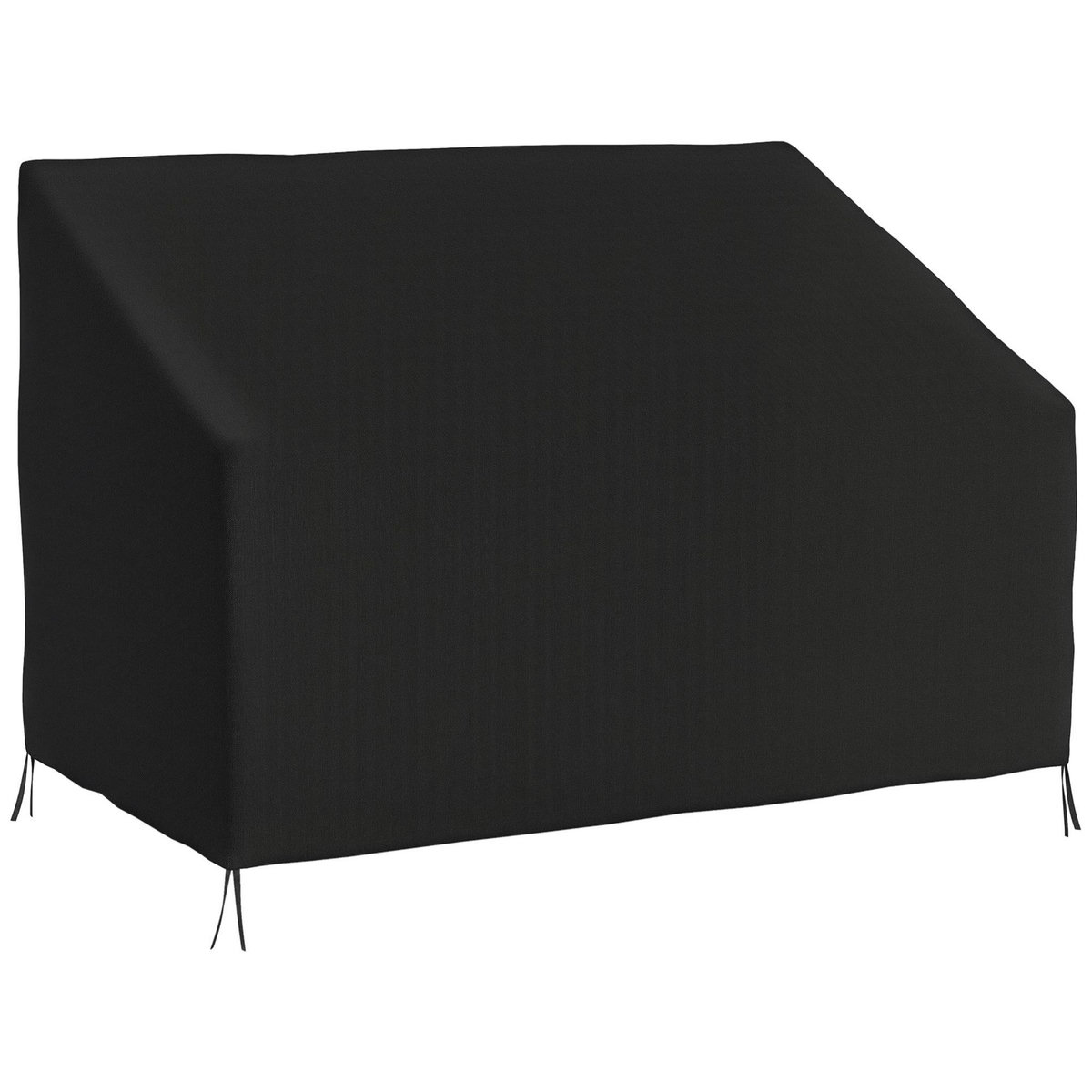 OUTSUNNY Housse de protection mobilier de jardin bâche étanche 140L x 84l x 56/94H cm oxford haute densité 600D noir