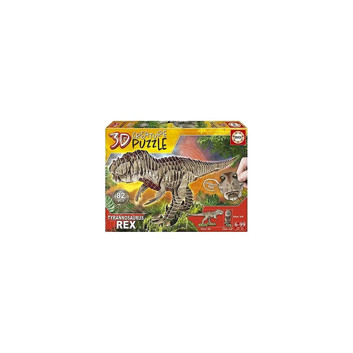 EDUCA Puzzle Educa-Borras T-Rex 3D 82 pièces