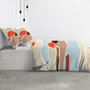 Voir la diapositive 2 : Les Ateliers du Linge Parure de housse de couette 100% coton 57fils safa