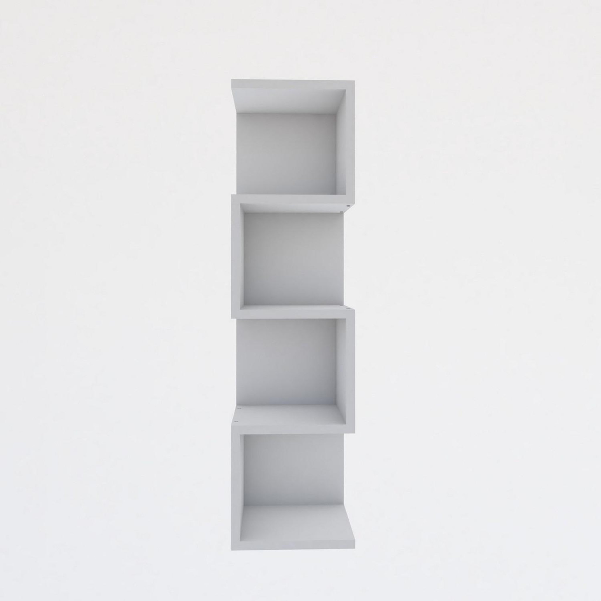 Voir la diapositive 4 : Habitat et Jardin Bibliothèque en bois  alin  - 27 x 25 x 95 cm - blanc