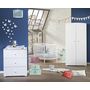 Voir la diapositive 3 : BABY PRICE Armoire chambre bébé 2 portes NEW BASIC