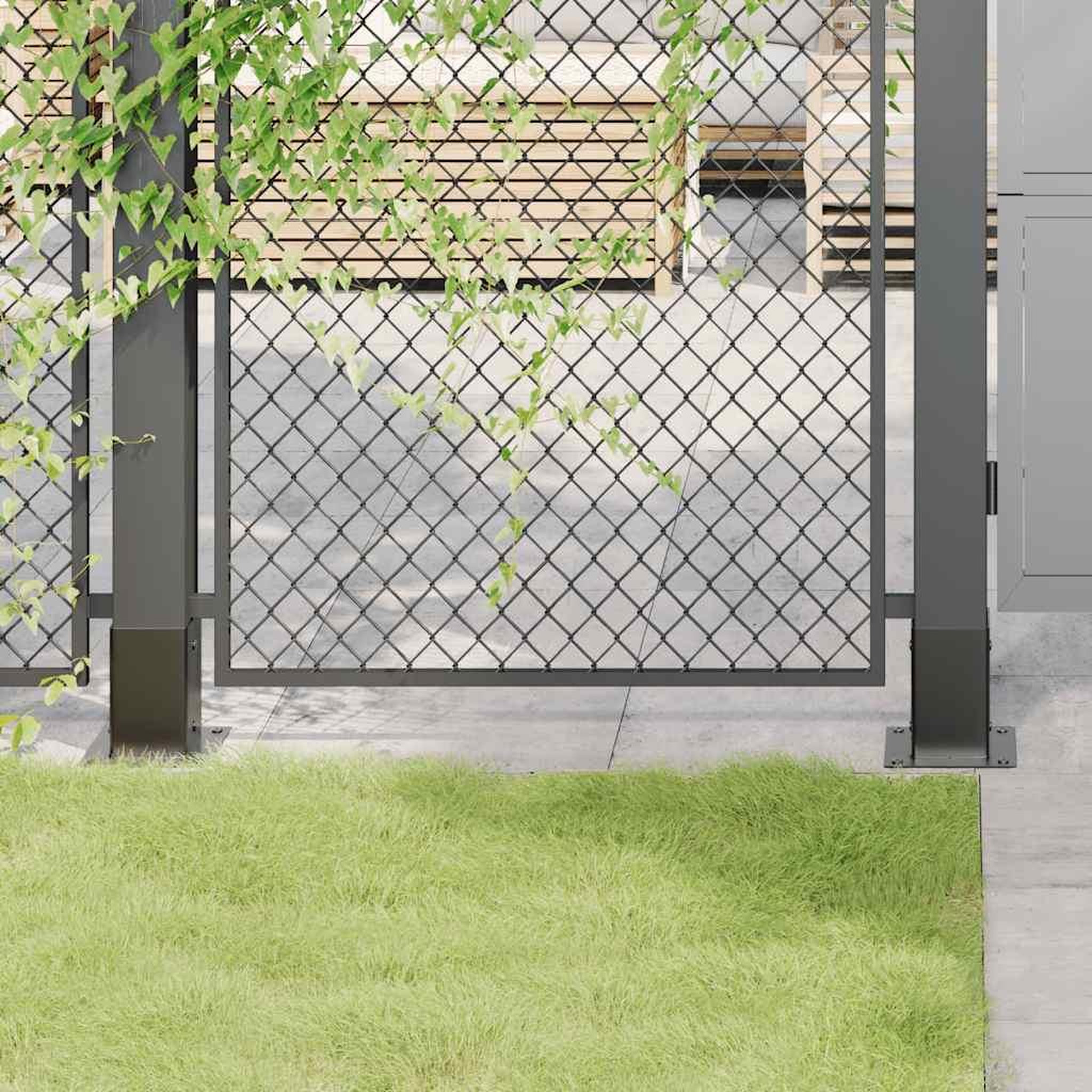 VIDAXL Bases de poteau carrees 12 pcs anthracite 91x91 mm