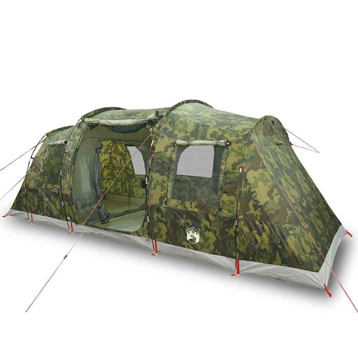 VIDAXL Tente de camping tunnel 4 personnes camouflage impermeable