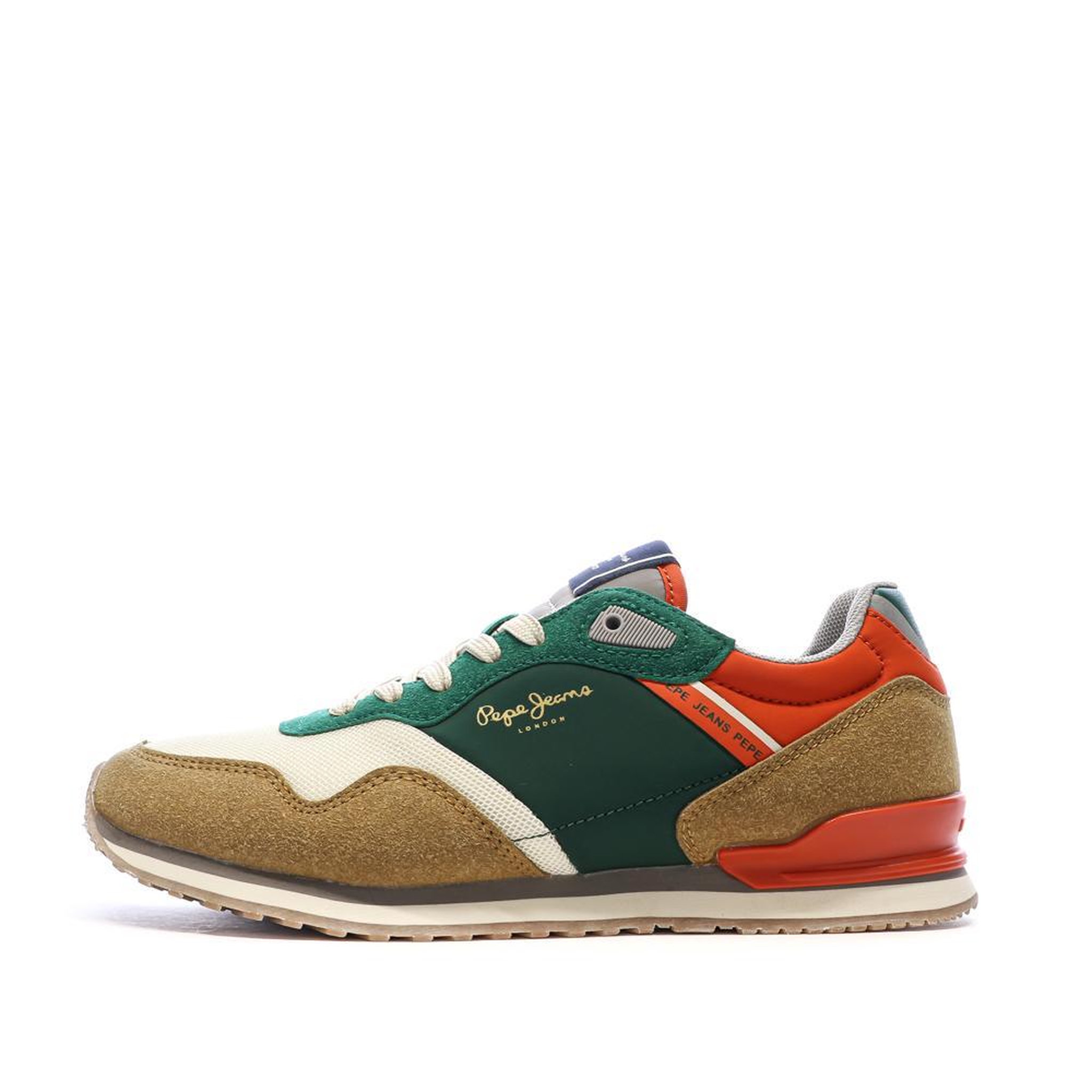 Pepe Jeans Baskets beige/vert homme pepe jeans london life. Coloris disponibles : Beige
