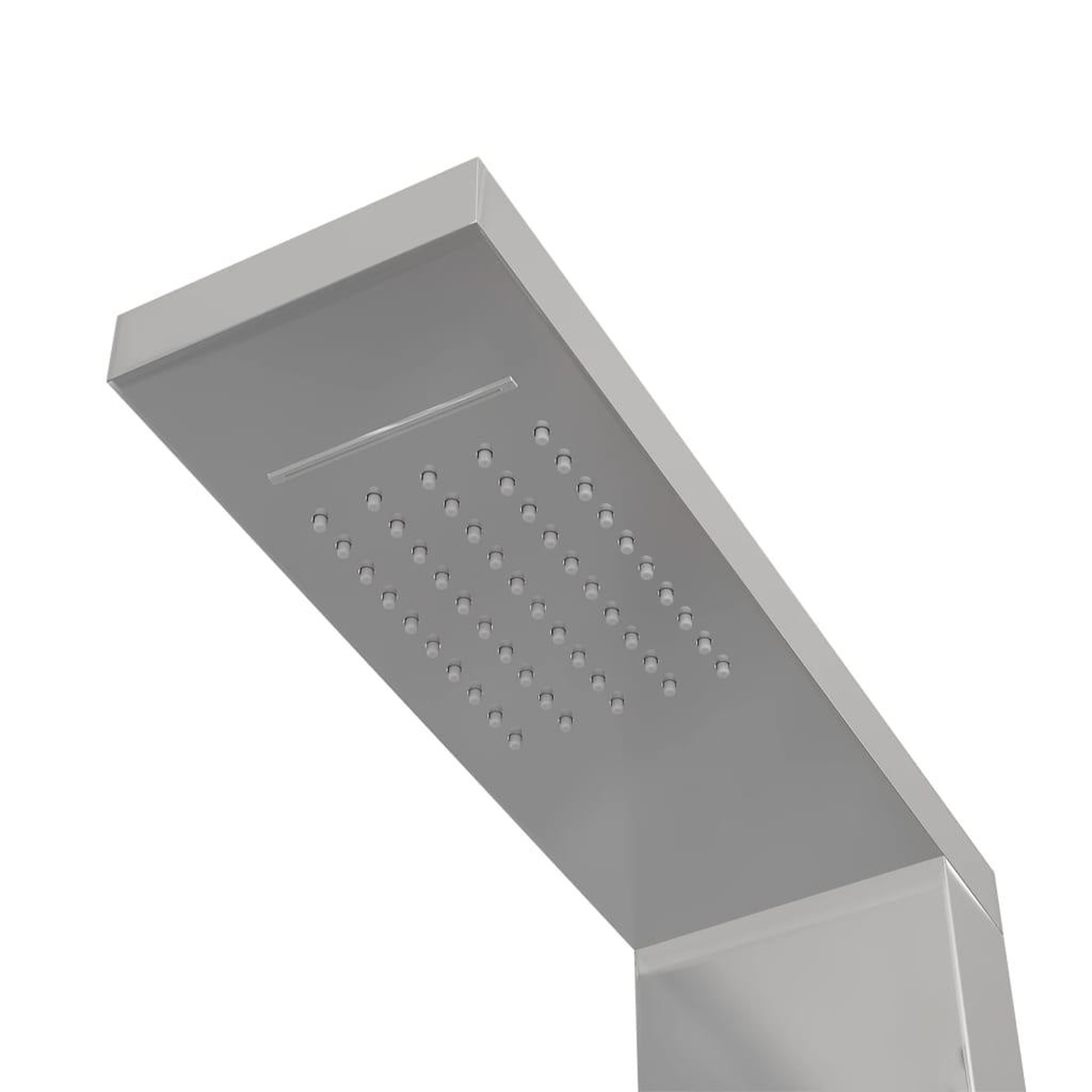 Voir la diapositive 4 : VIDAXL Systeme de panneau de douche Acier inoxydable Carre