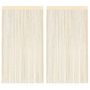 Voir la diapositive 1 : VIDAXL Rideau en fils 2 pcs 100 x 250 cm Creme