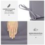 Voir la diapositive 5 : OUTSUNNY Coussins pour balancelle de jardin 3 places - coussins pour balancelle assise et dossier - gris