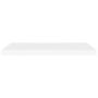 Voir la diapositive 4 : VIDAXL Etageres murales flottantes 2 pcs blanc 80x23,5x3,8 cm MDF