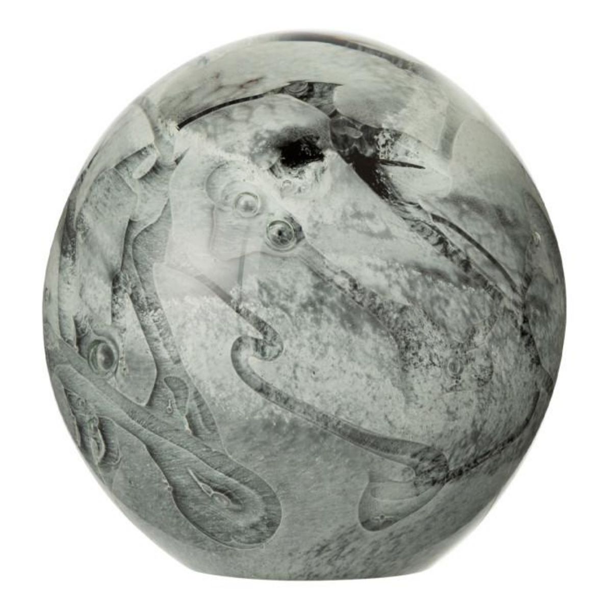 Paris Prix Presse-Papier Déco en Verre  Lignes  12cm Gris