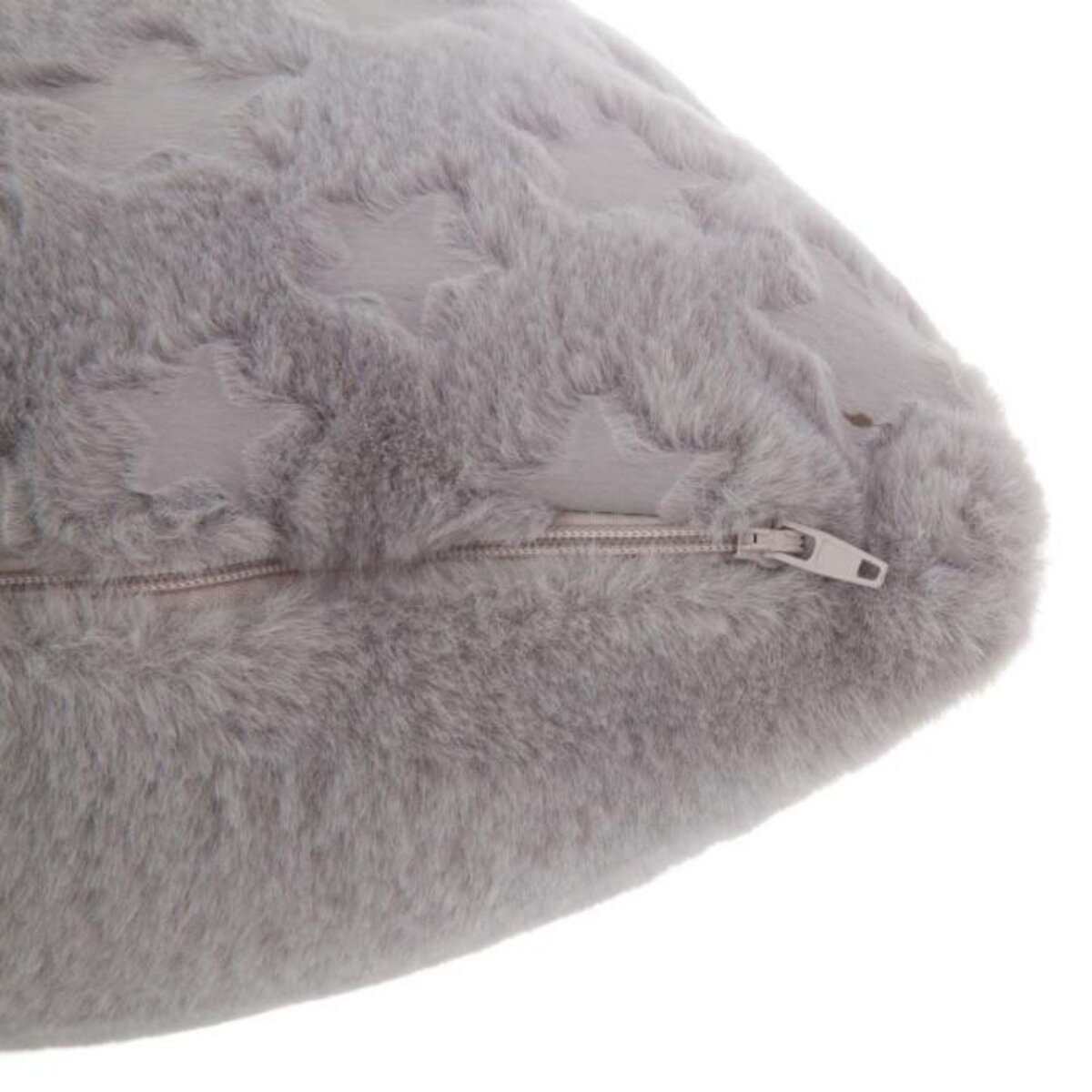 Atmosphera Kids Coussin Imitation Fourrure  Astro  40x40cm Gris