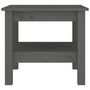 Voir la diapositive 3 : VIDAXL Table basse Gris 45x45x40 cm Bois massif de pin
