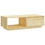 Voir la diapositive 2 : VIDAXL Table basse 110x50x33,5 cm bois de sapin massif