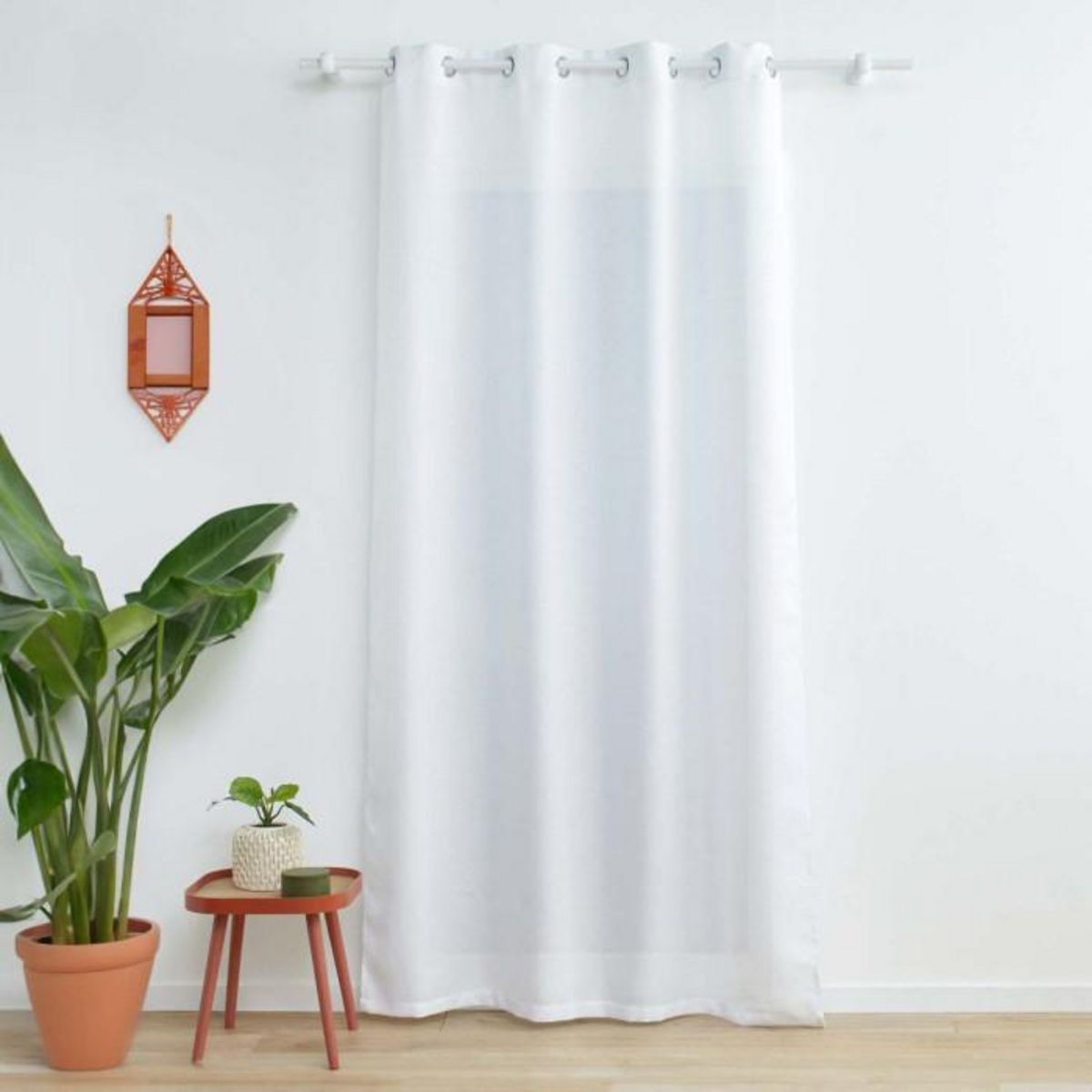 Paris Prix Rideau à Œillets  Zeline  140x260cm Blanc