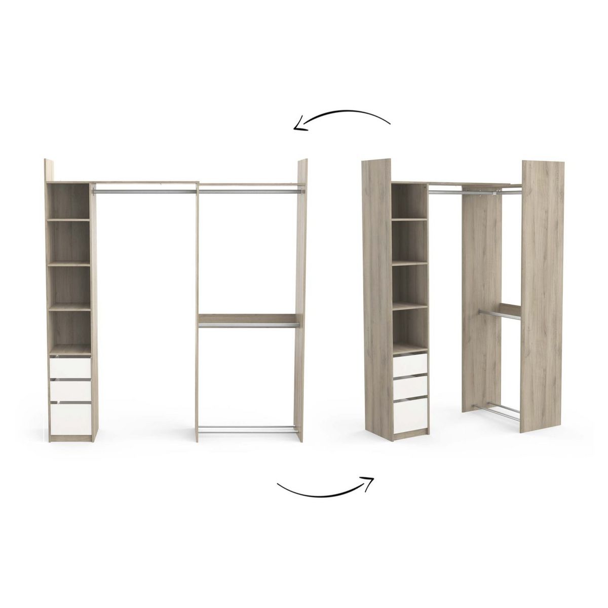 Kit placard adaptable droit ou d'angle WIND