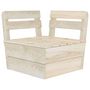 Voir la diapositive 4 : VIDAXL Salon de jardin palette 6 pcs Bois d'epicea impregne