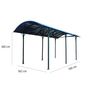 Voir la diapositive 2 : Carport Camping-Car Aluminium - Anthracite - 27,51m² - WIKIPOO