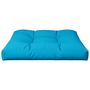 Voir la diapositive 4 : VIDAXL Coussin de palette bleu 80x80x12 cm tissu
