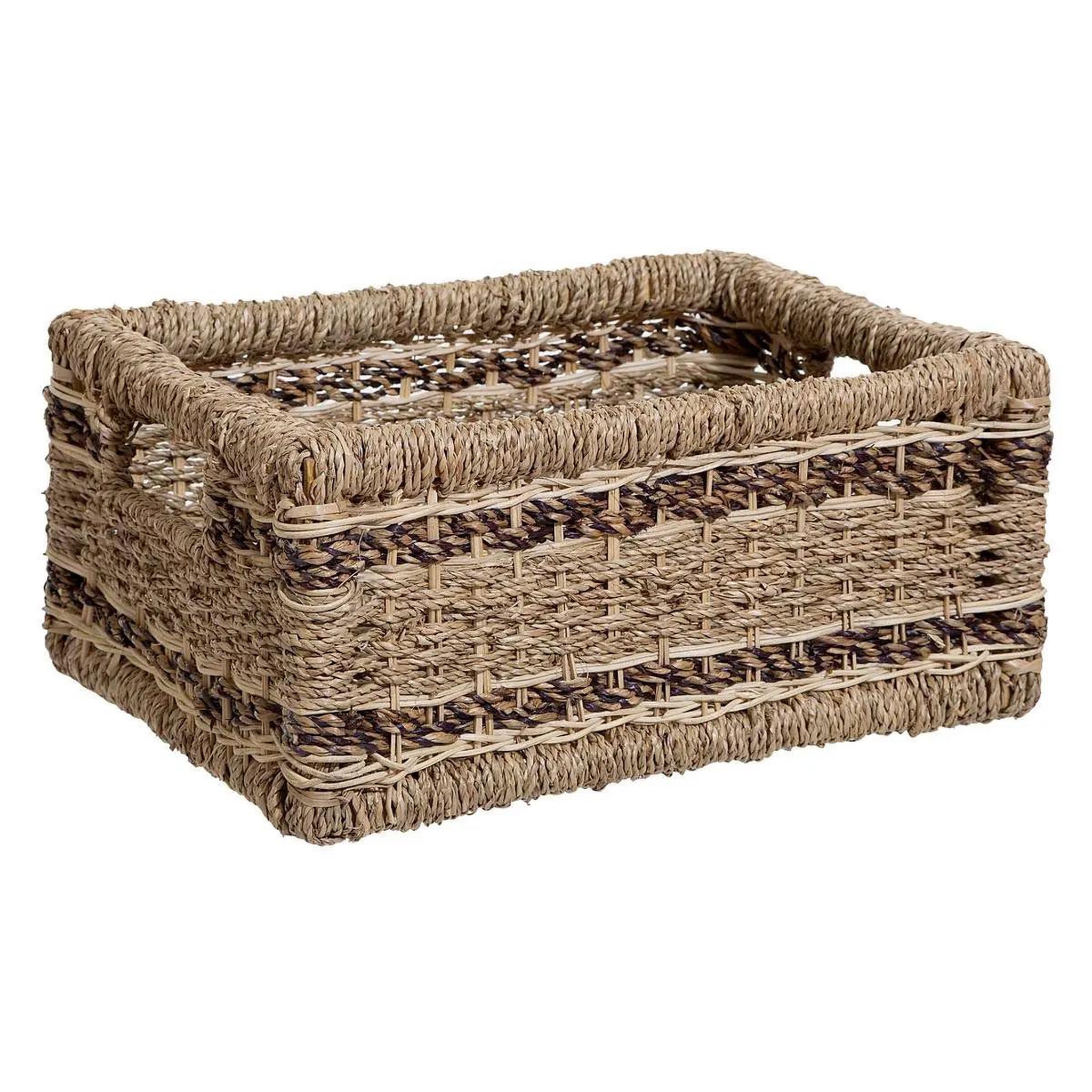 Voir la diapositive 3 : ATMOSPHERA Lot de 5 paniers rangement  tressé  60cm naturel