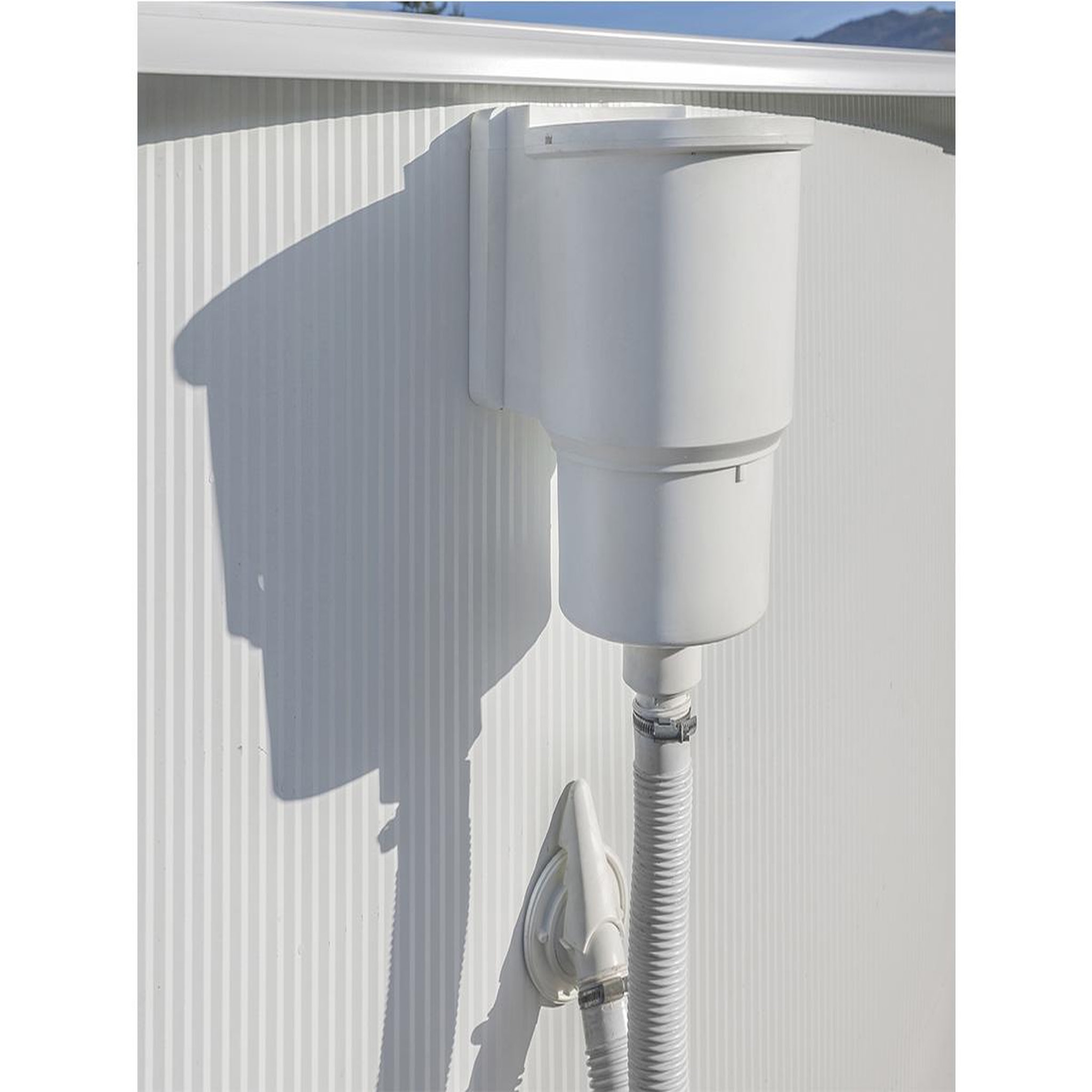 Voir la diapositive 2 : GRE Skimmer pour piscine acier blanc - gré