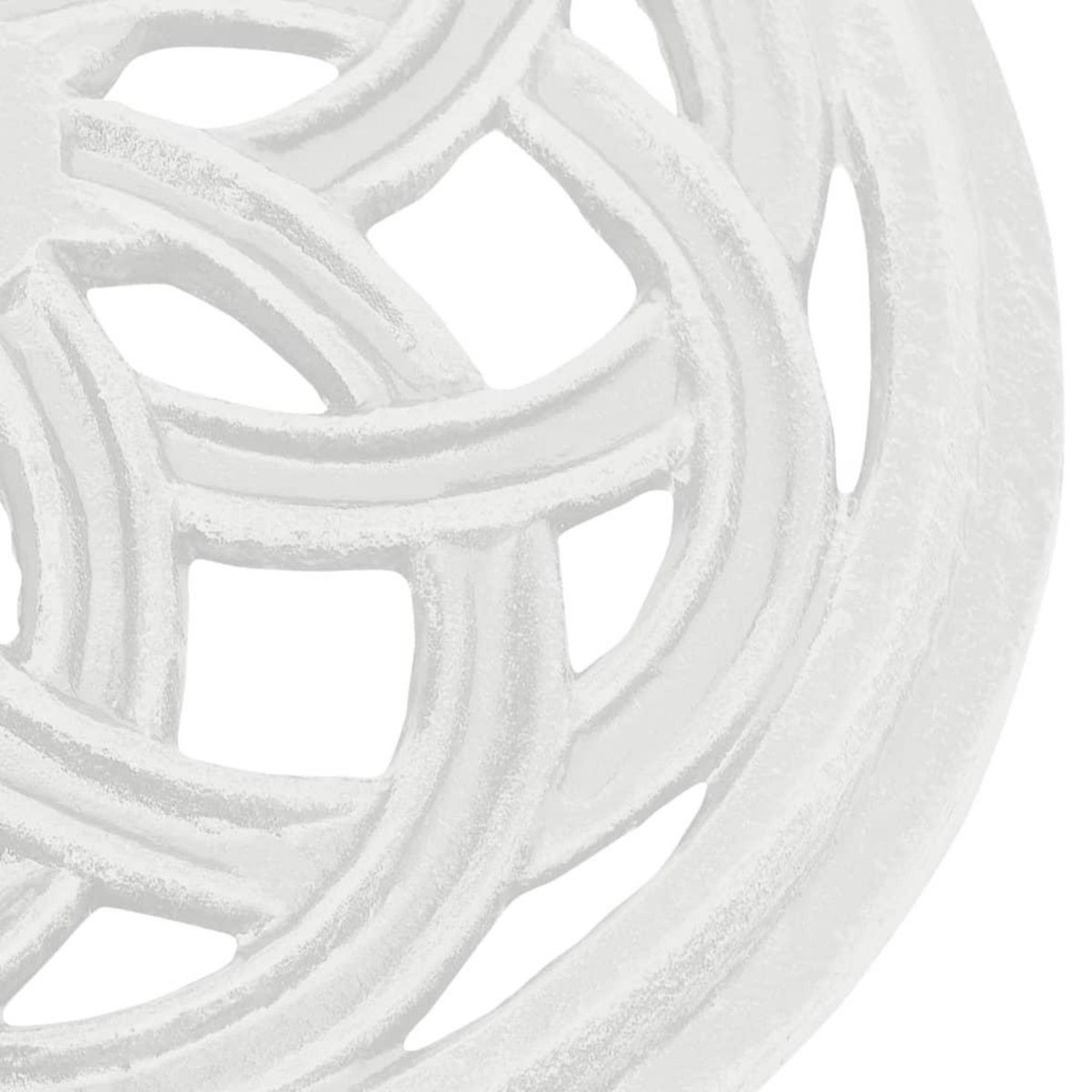 VIDAXL Socle de parasol Blanc 44x44x31 cm Fonte