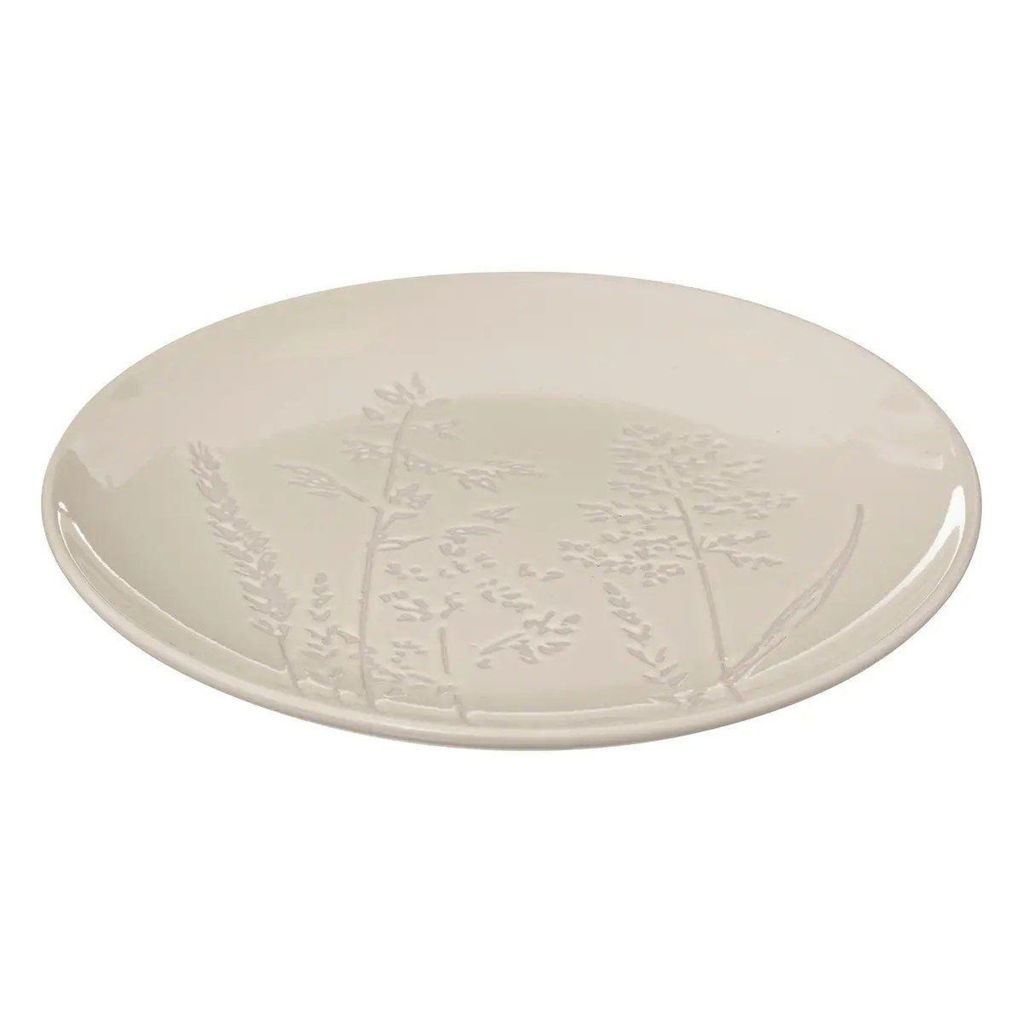 Voir la diapositive 2 : SECRET DE GOURMET Lot de 6 assiettes à dessert  elsa  19cm blanc
