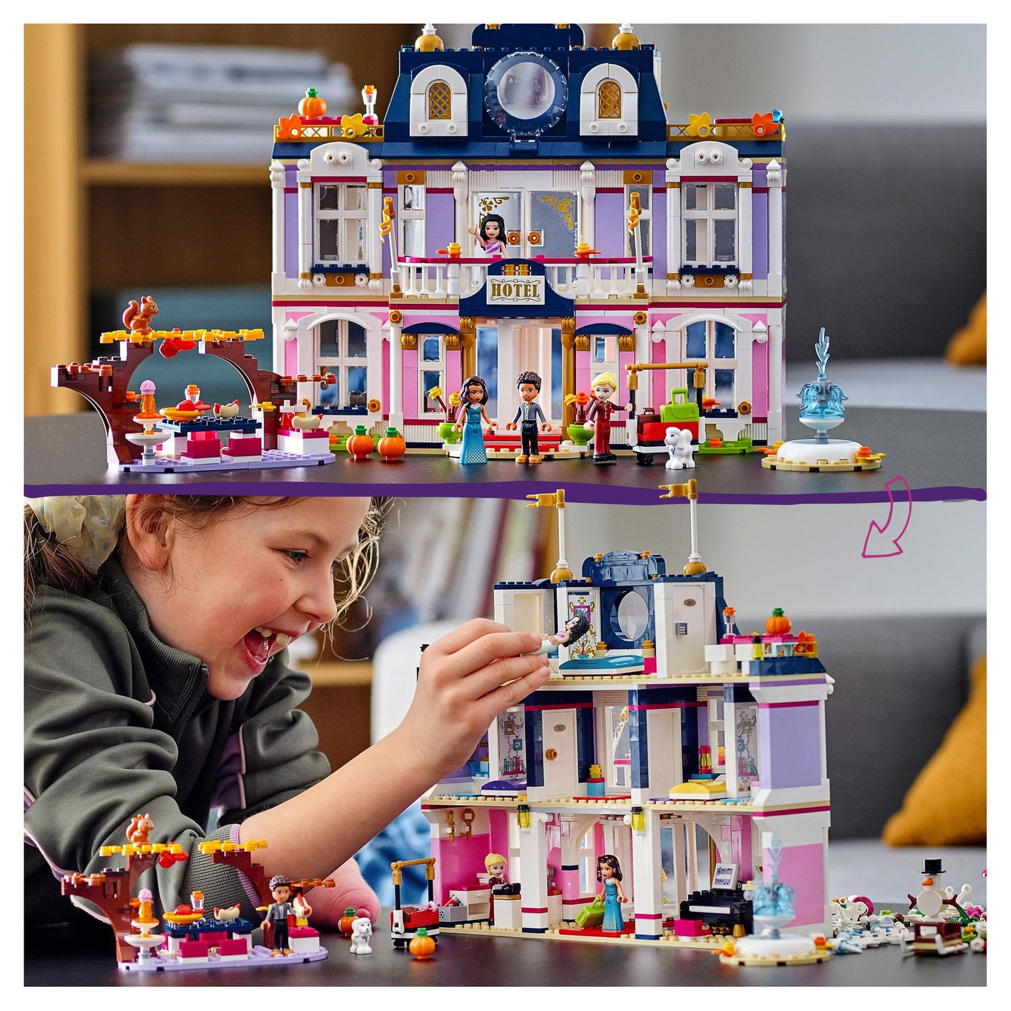 Voir la diapositive 7 : LEGO Friends 41684 - Heartlake City Grand Hotel 