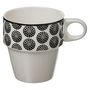 Voir la diapositive 5 : ATMOSPHERA 4 Mugs avec support Bohemia - Noir et blanc