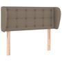 Voir la diapositive 2 : VIDAXL Tete de lit avec oreilles Taupe 93x23x78/88 cm Tissu