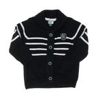 ELLE EST OU LA MER Gilet Marinière /Blanc Garçon EOM Gila. Coloris disponibles : Bleu