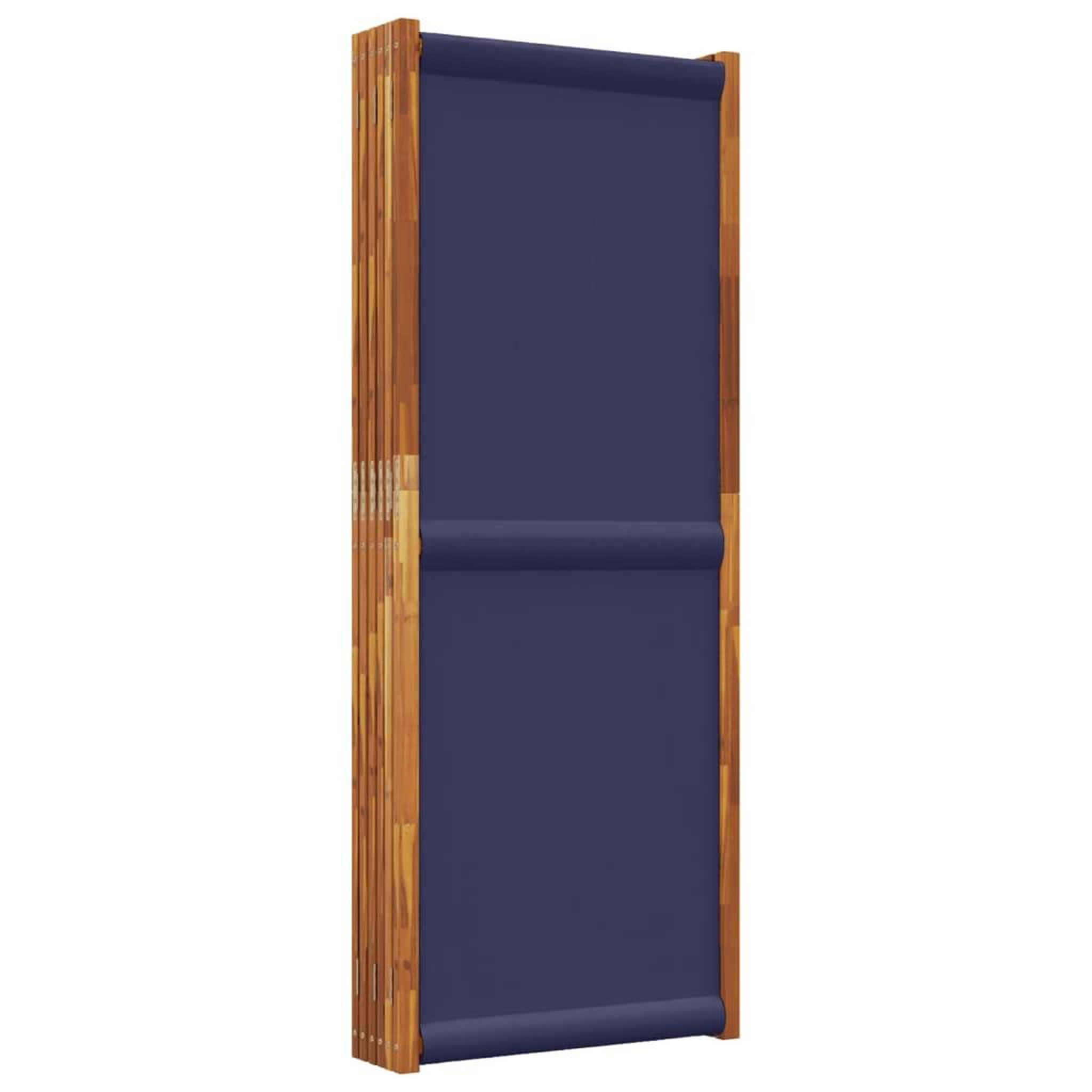 Voir la diapositive 5 : VIDAXL Cloison de separation 6 panneaux bleu fonce 420x180 cm