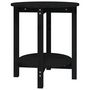 Voir la diapositive 2 : VIDAXL Table basse Noir Ø 55x60 cm Bois massif de pin