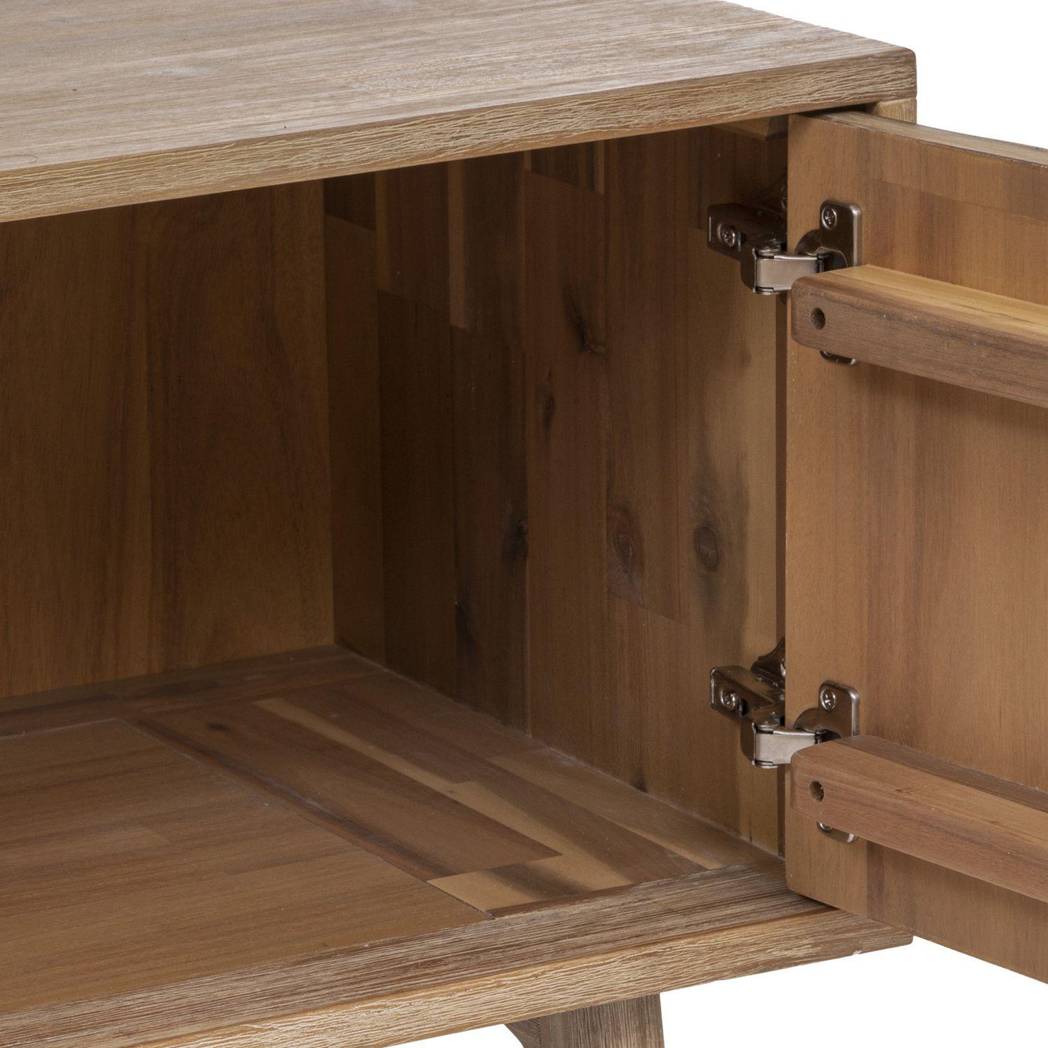 Voir la diapositive 5 : ATMOSPHERA Meuble tv 2 portes et 1 tiroir aeris en bois - beige