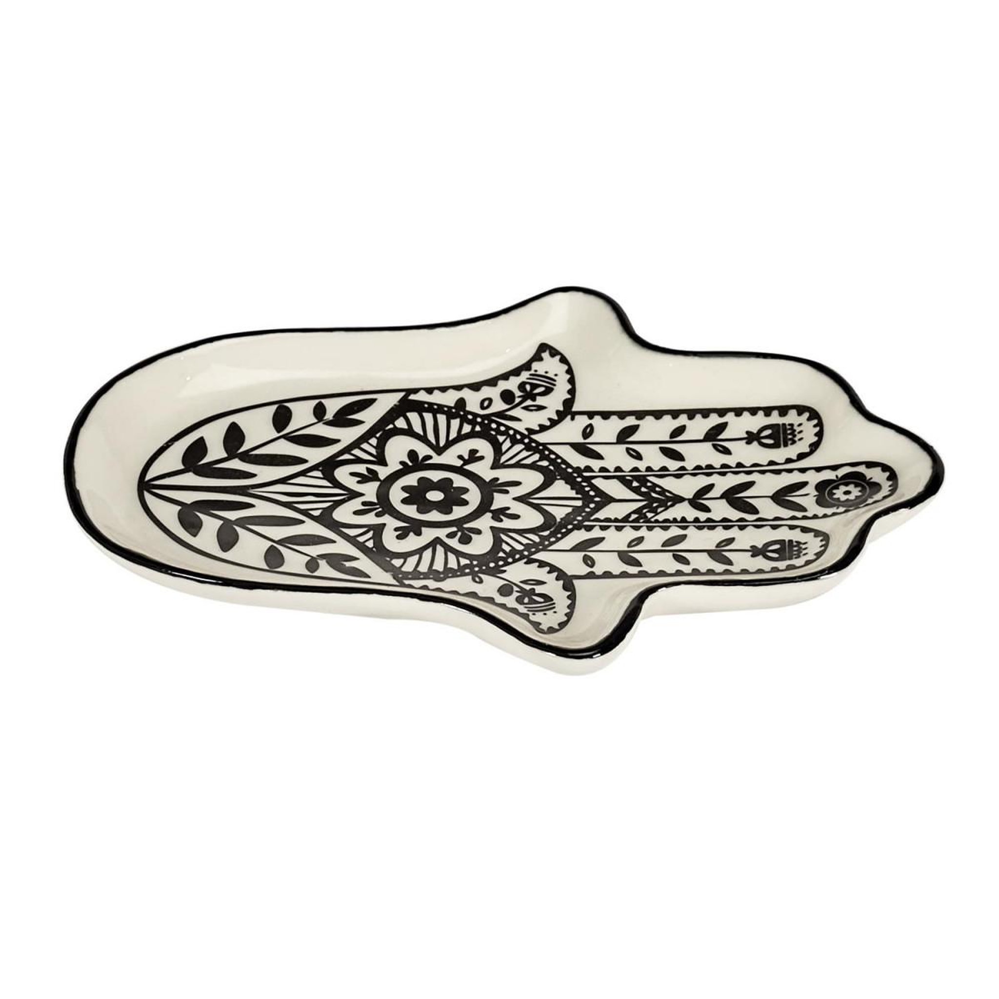Voir la diapositive 3 : The Home Deco Factory Vide-poche main en céramique  mirage  11cm noir