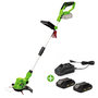 Voir la diapositive 4 : VITO Garden Coupe Bordure sans fil 20V + 2 Batteries 2AH + Chargeur + Jeu de 20 lames coupantes VITO