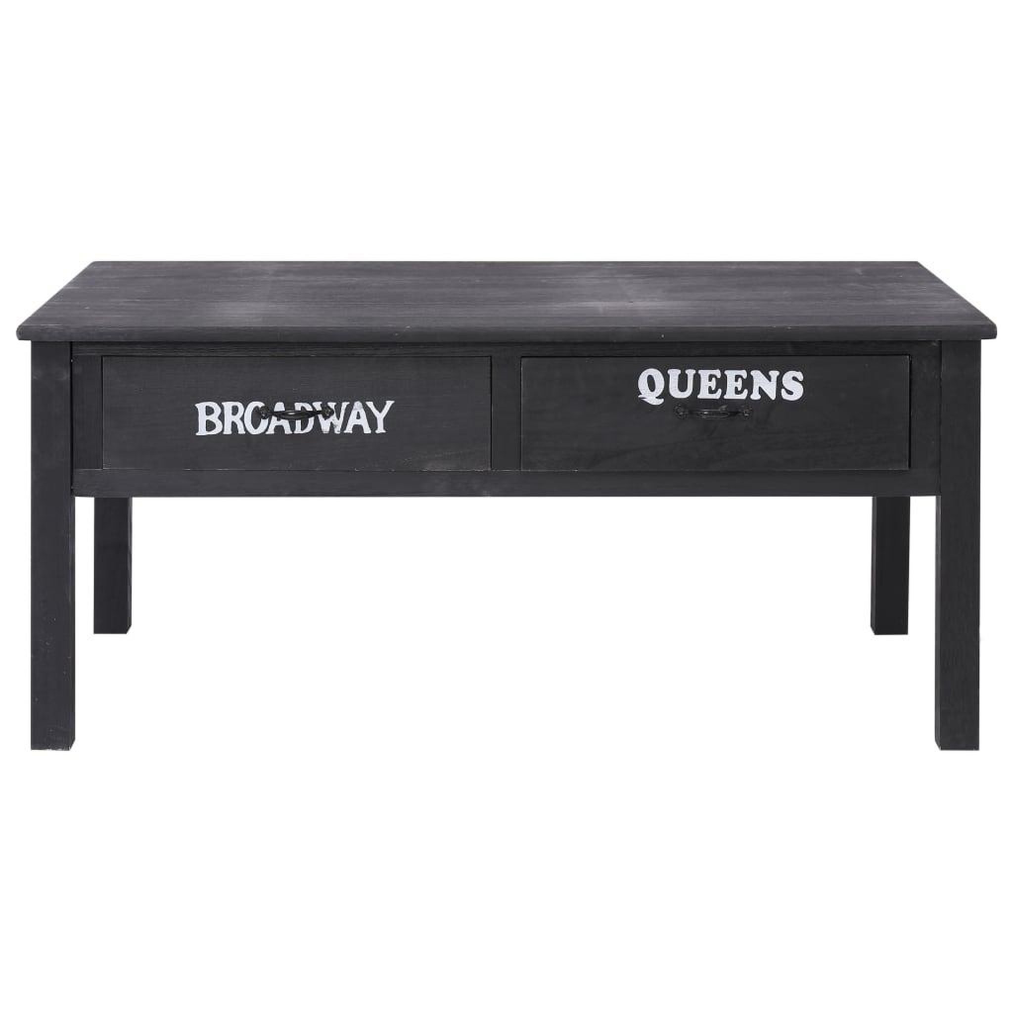Voir la diapositive 3 : VIDAXL Table basse Noir 100x50x45 cm Bois