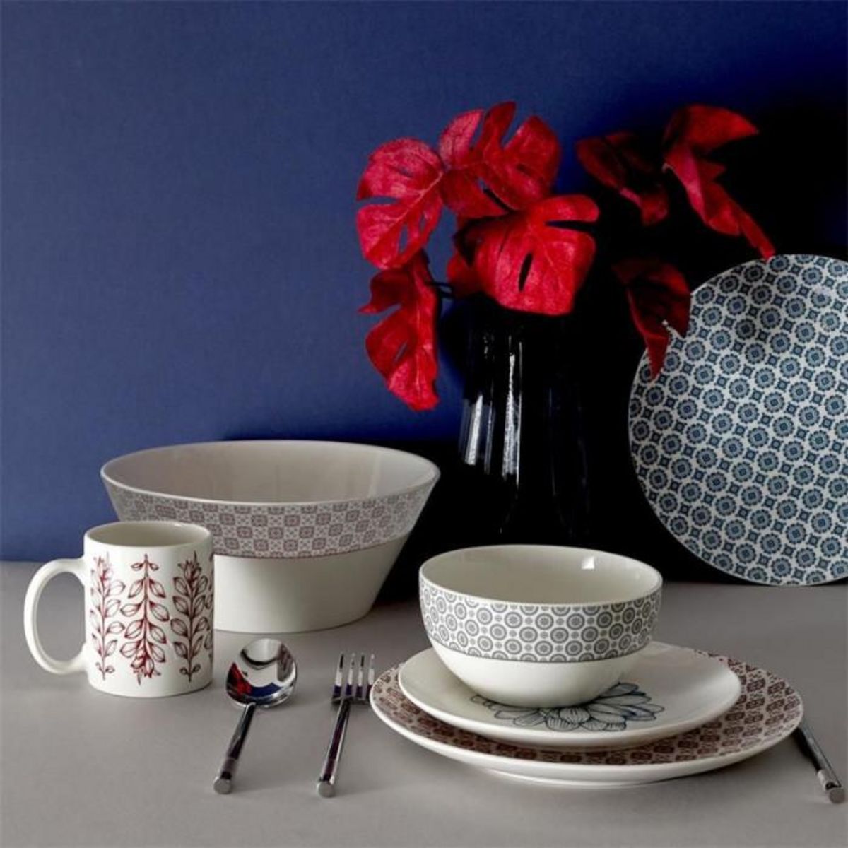 Paris Prix Saladier en Porcelaine  Cottage  24cm Rouge