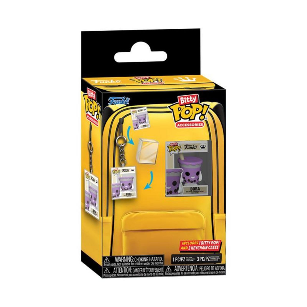 Funko Pack 4 Figurines Funko Bitty Pop Porte clés Keychain Wearables