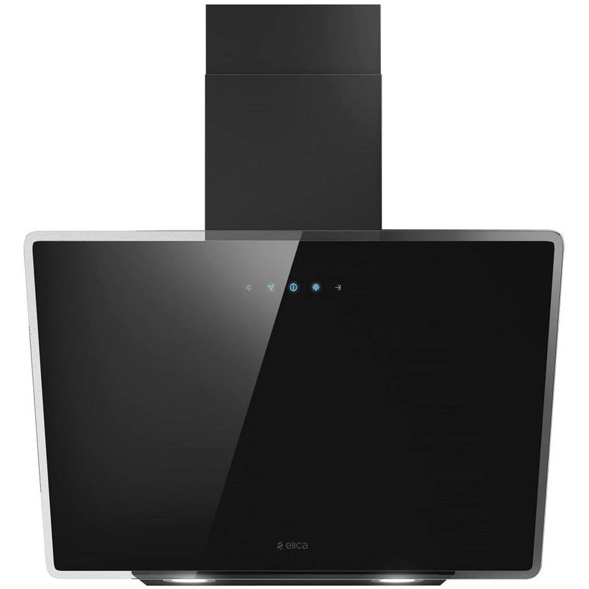 ELICA Hotte décorative inclinée 60cm 613m3/h noir - prf0119819