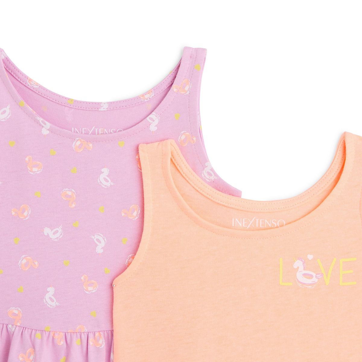 IN EXTENSO Lot de 2 robes bébé fille