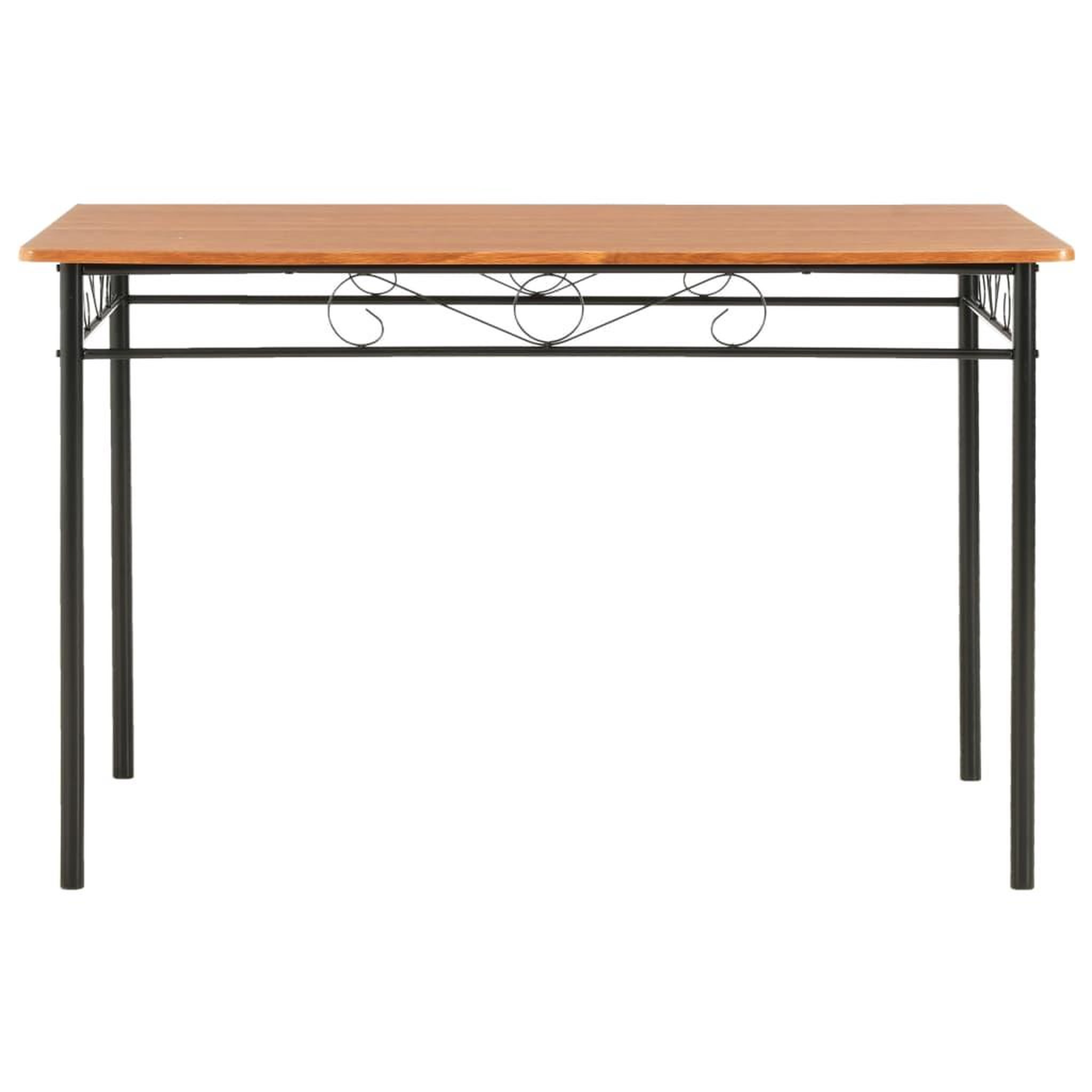 Voir la diapositive 2 : VIDAXL Table a manger Marron 120x70x75 cm MDF
