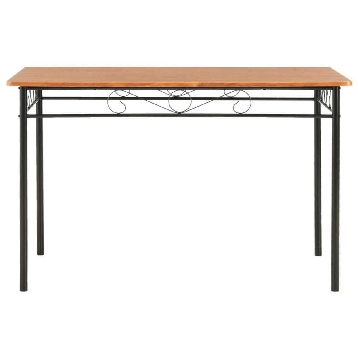 VIDAXL Table a manger Marron 120x70x75 cm MDF