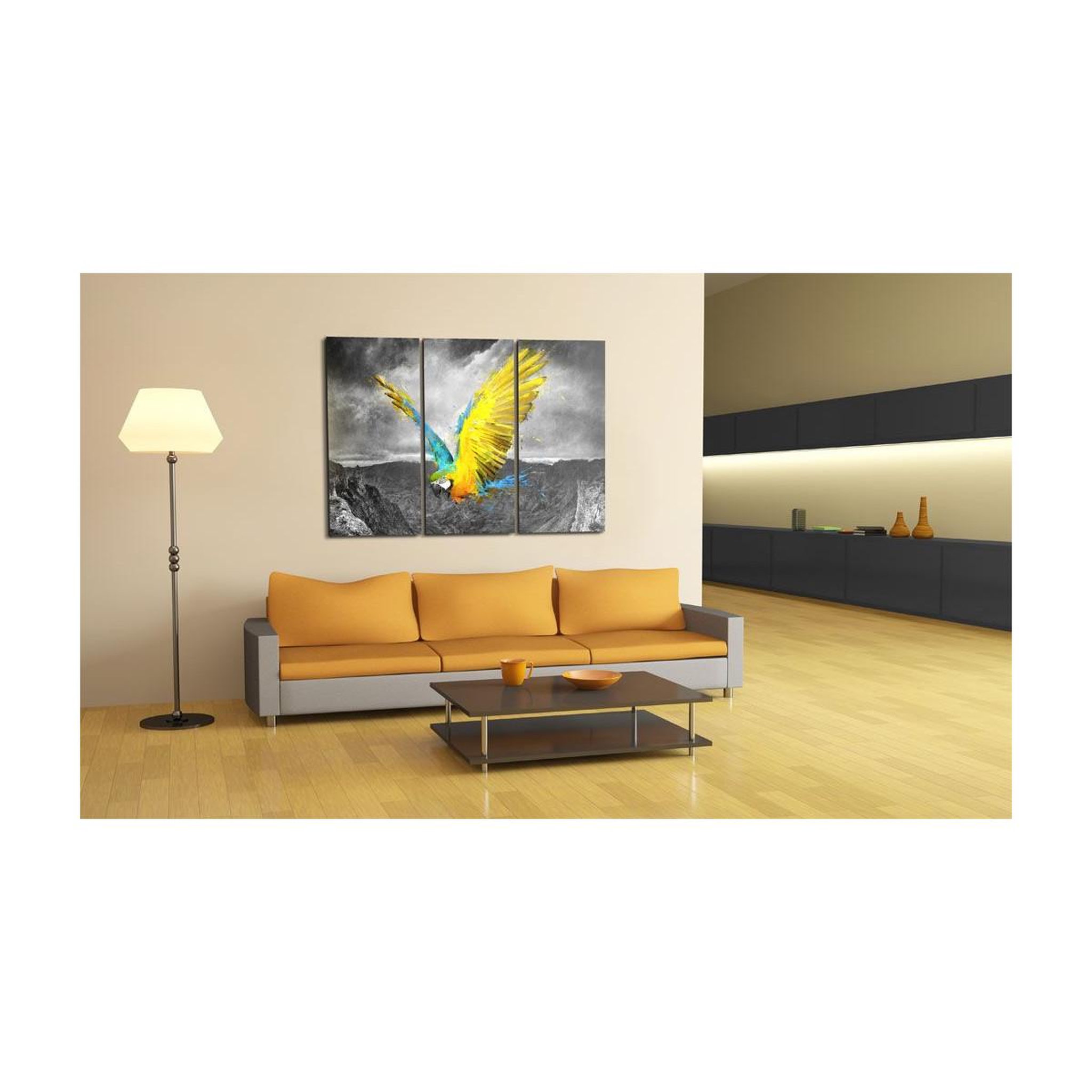 Voir la diapositive 2 : Paris Prix Tableau imprimé  oiseau de paradis
