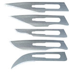 MAXICRAFT 5 lames pour scalpel (pointue, crochet, arrondie)