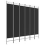 Voir la diapositive 1 : VIDAXL Cloison de separation 6 panneaux Noir 240x220 cm Tissu