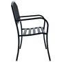 Voir la diapositive 3 : VIDAXL Banc de jardin 125 cm Noir Acier