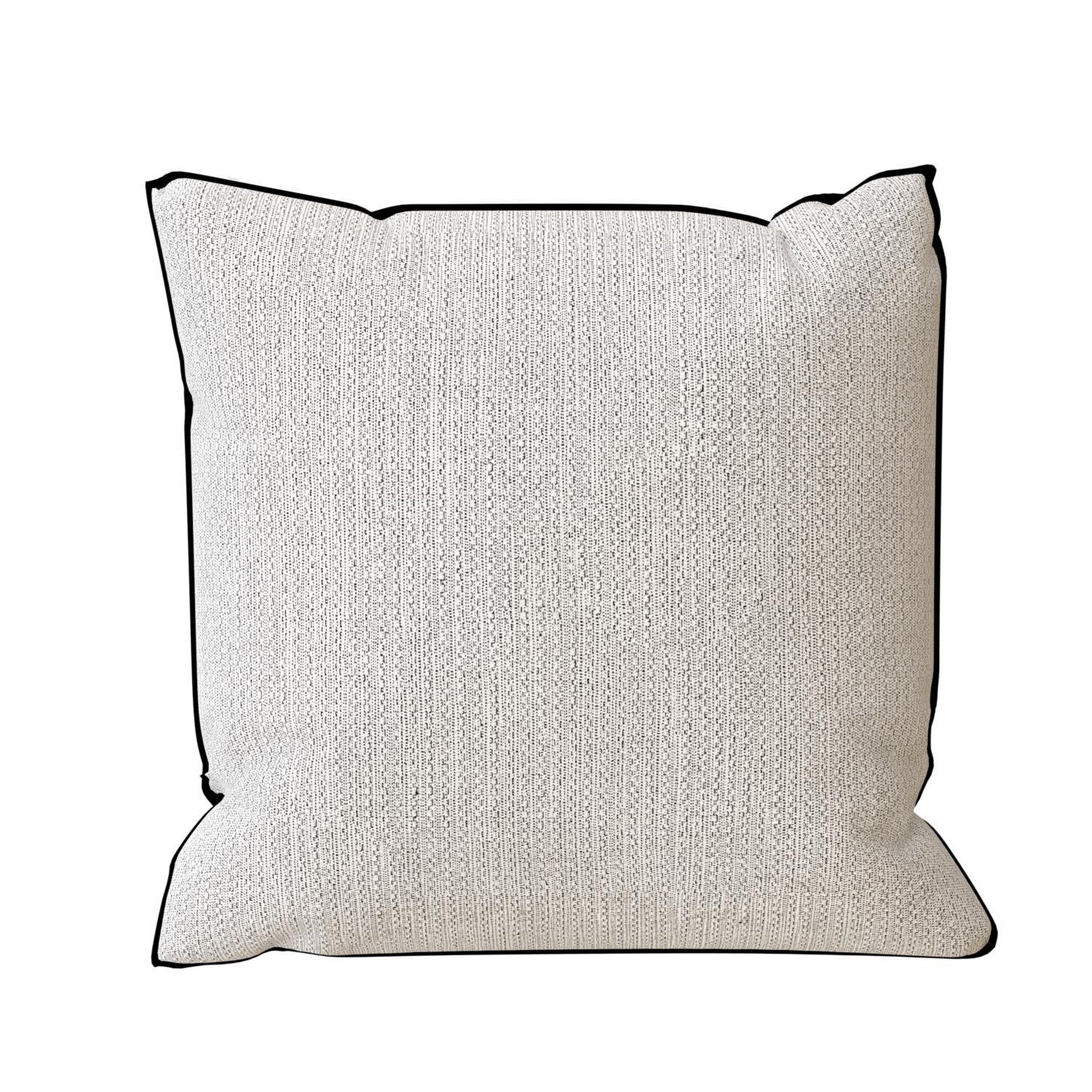 SOLEIL D'OCRE Coussin en coton recyclé 40x40 cm PIERRE, par Soleil d'Ocre. Coloris disponibles : Gris, Bleu, Noir