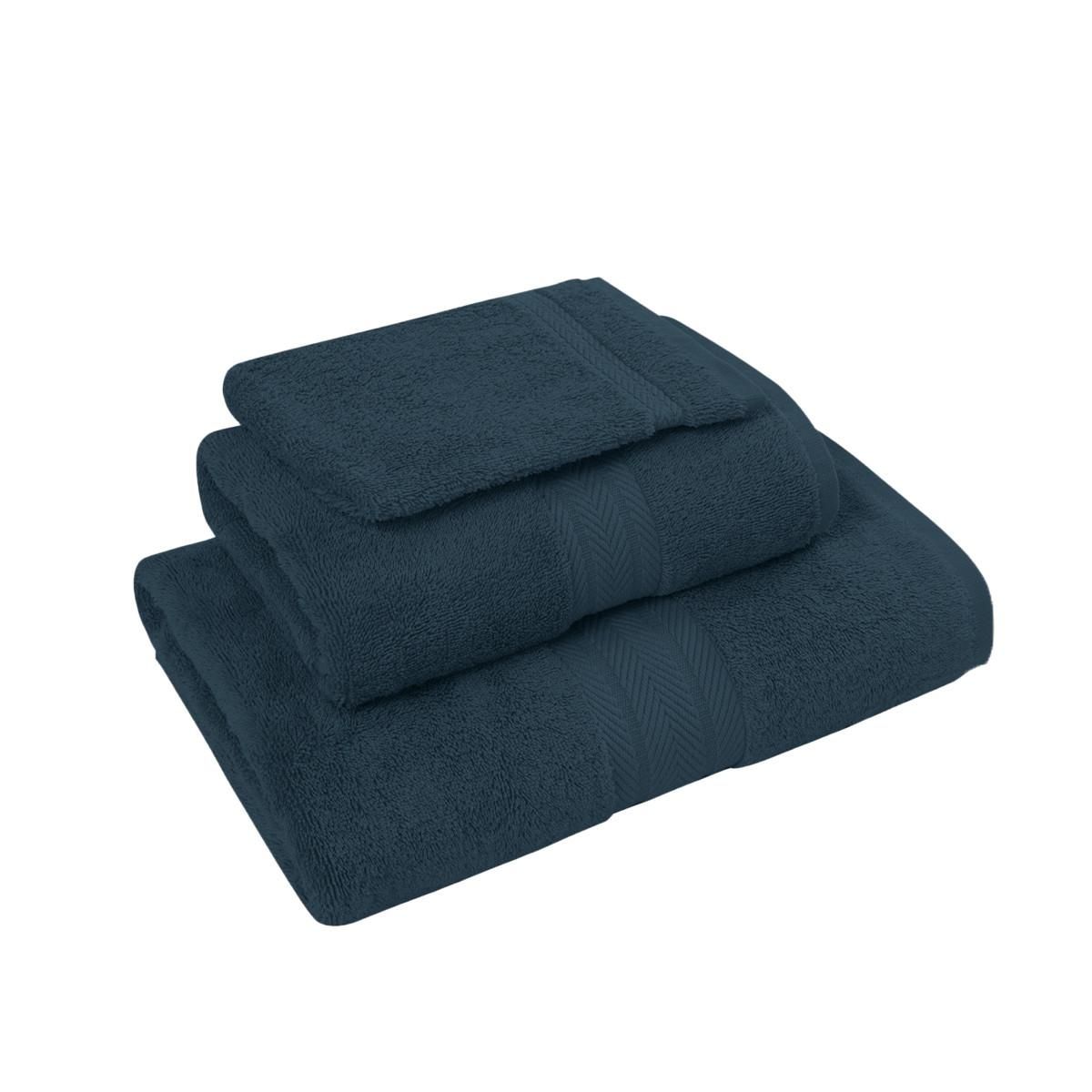 Sensei Maison Ensemble de bain 3 pièces (1 drap de bain + 1 serviette de toilette + 1 gant) LUXURY
