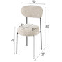 Voir la diapositive 6 : LISA DESIGN Adelia - lot de 2 chaises - pieds en métal - en tissu texturé