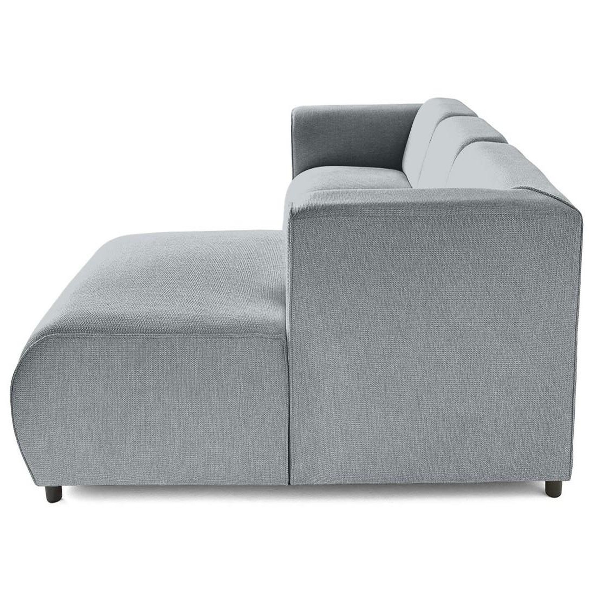 Voir la diapositive 5 : LISA DESIGN Suaro - canapé modulable d'angle droit 4 places en tissu texturé