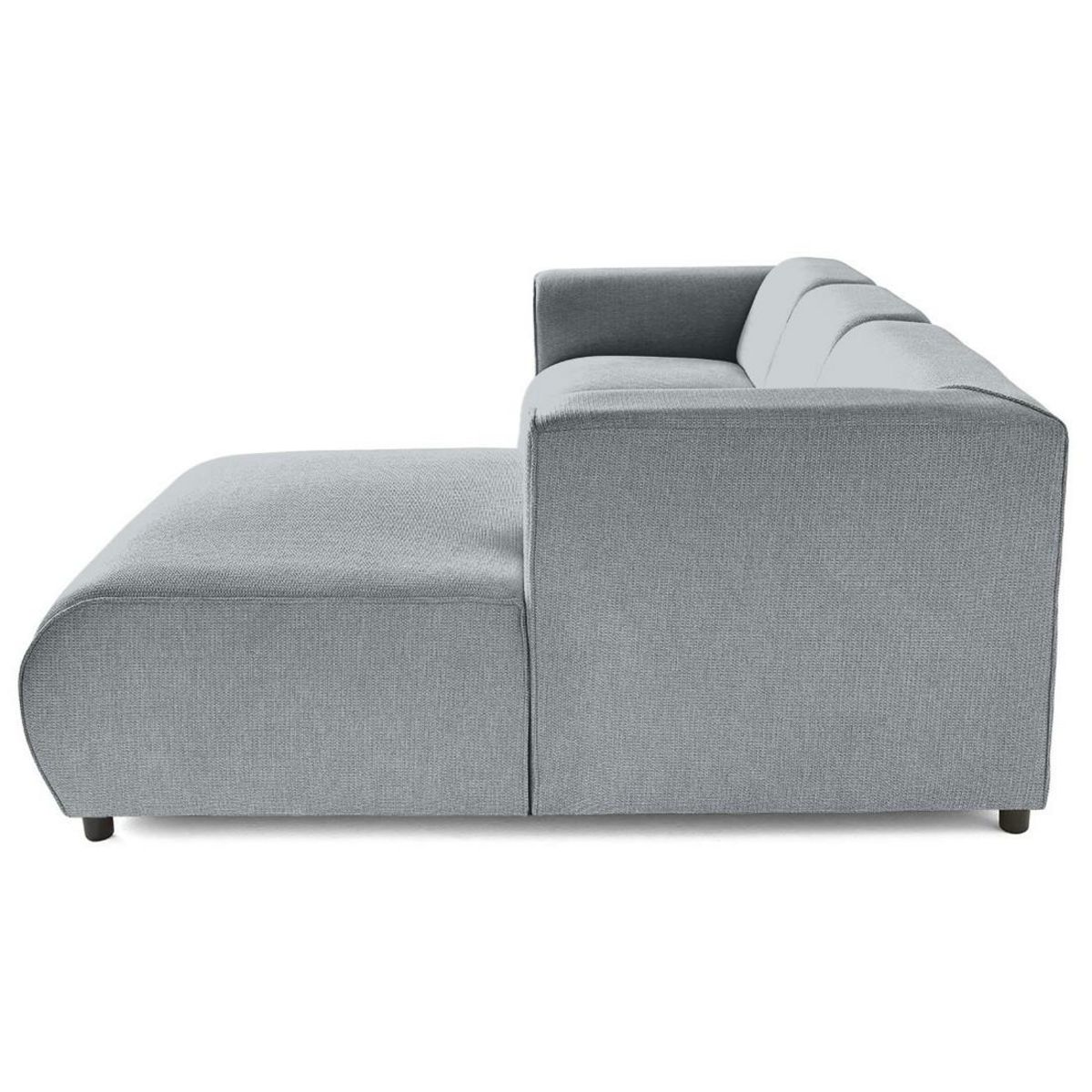 LISA DESIGN Suaro - canapé modulable d'angle droit 4 places en tissu texturé